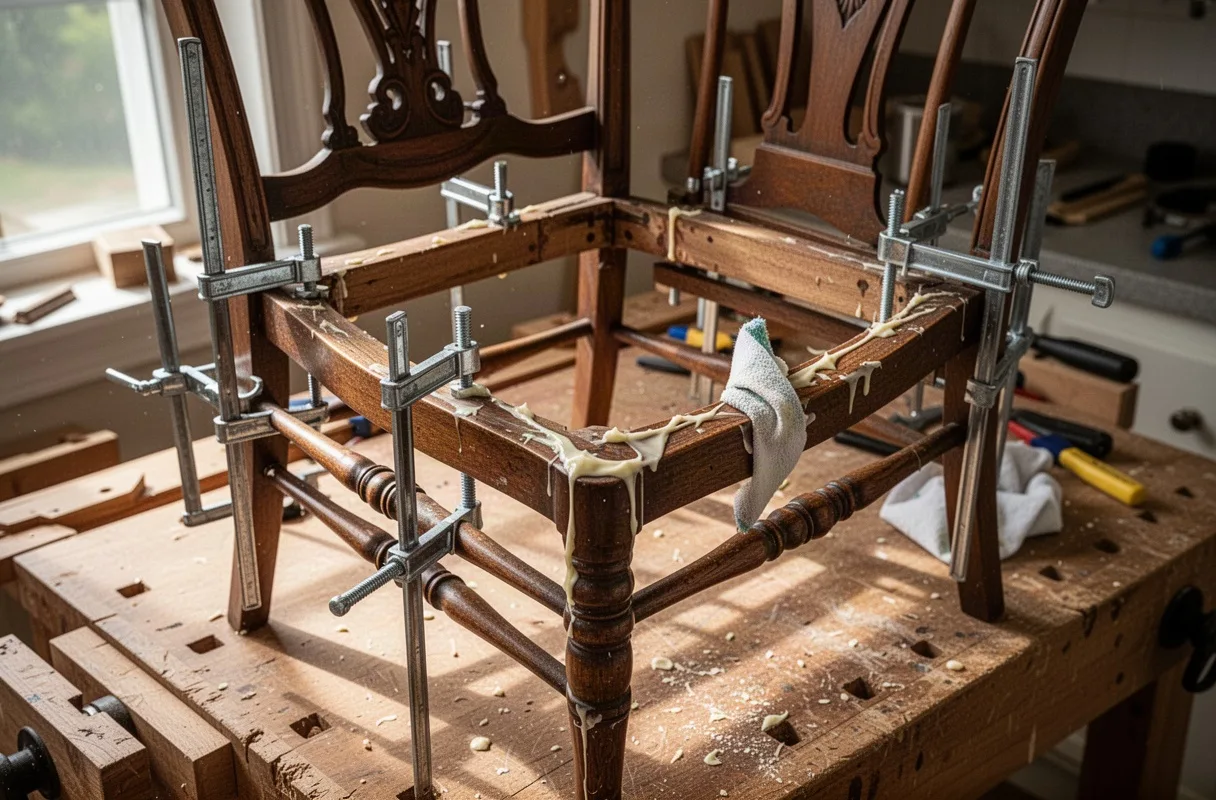 Loose Chair Frame Re-Gluing